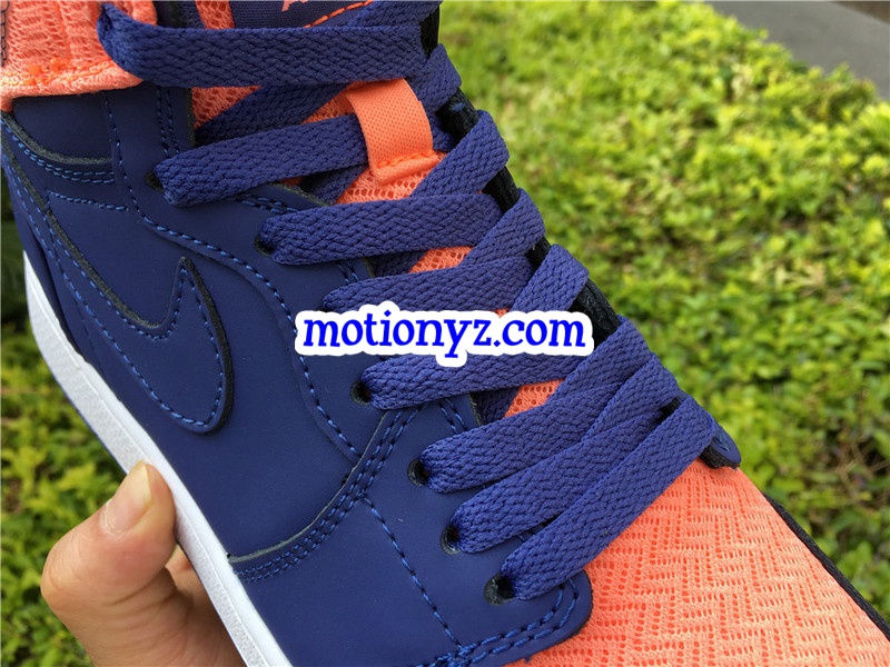 Authentic Air Jordan 1 High Retro GS Orange Blue